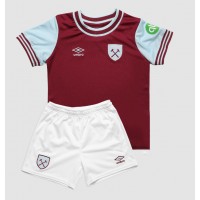 Echipament fotbal West Ham United Tricou Acasa 2024-25 pentru copii maneca scurta (+ Pantaloni scurti)